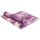 Килимок для фітнесу та йоги PER (полімерна гума) 183x61x0.8см FI-4936, фото 3