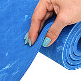 Килимок для фітнесу та йоги PER (полімерна гума) 183x61x0.8см FI-4936, фото 6