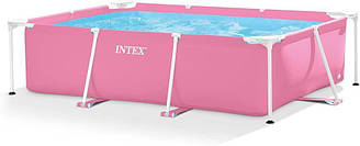 Каркасний басейн Intex  220 х 150 х 60 см, рожевий 28266