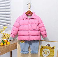 Детская весенняя курточка на девочку розового цвета