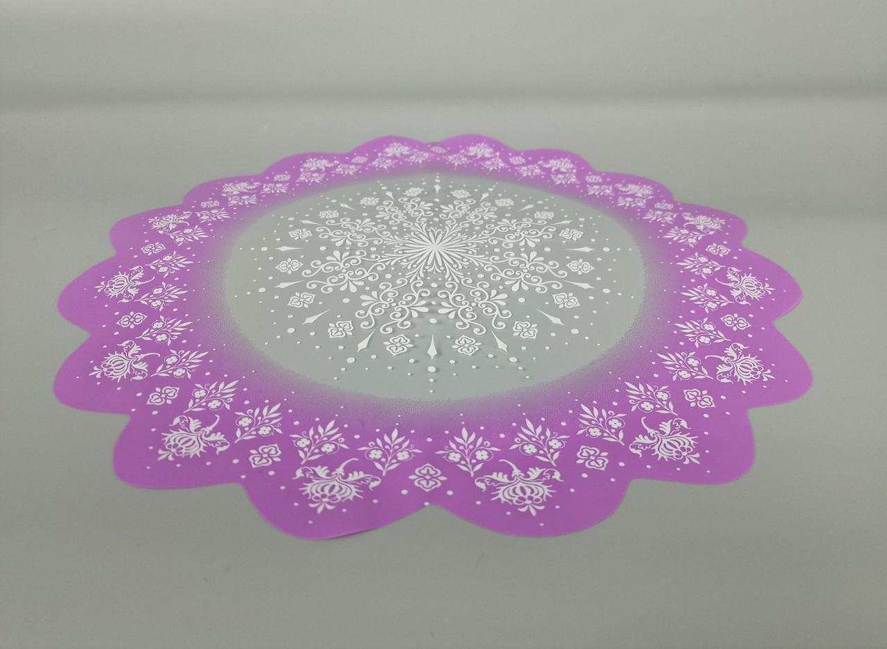 Серветка для квітів діаметром 40 см з рис, 100 шт No 332 (3) (100 шт.), фото 1