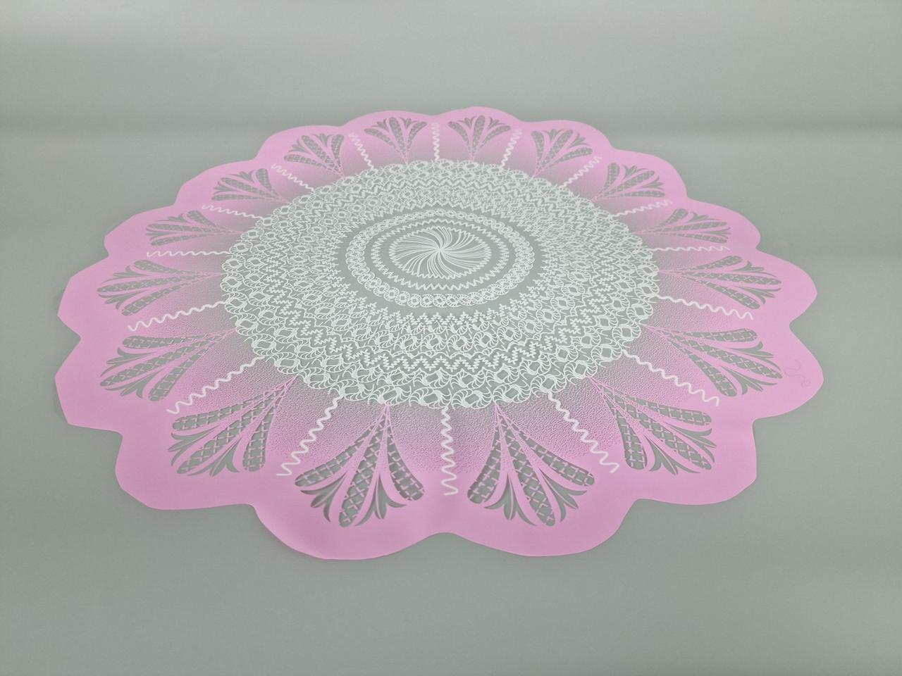 Серветка для квітів діаметром 50 см з рис, 100 шт No 333 (6) (100 шт.), фото 1