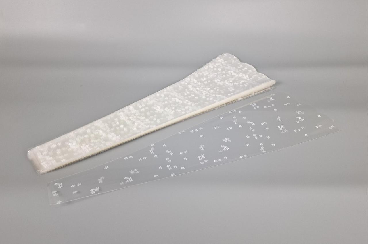 Конусні пакети для квітів з візерунком h60/6низ/20верх(100 шт) візерунок 163 (1) (100 шт.), фото 1