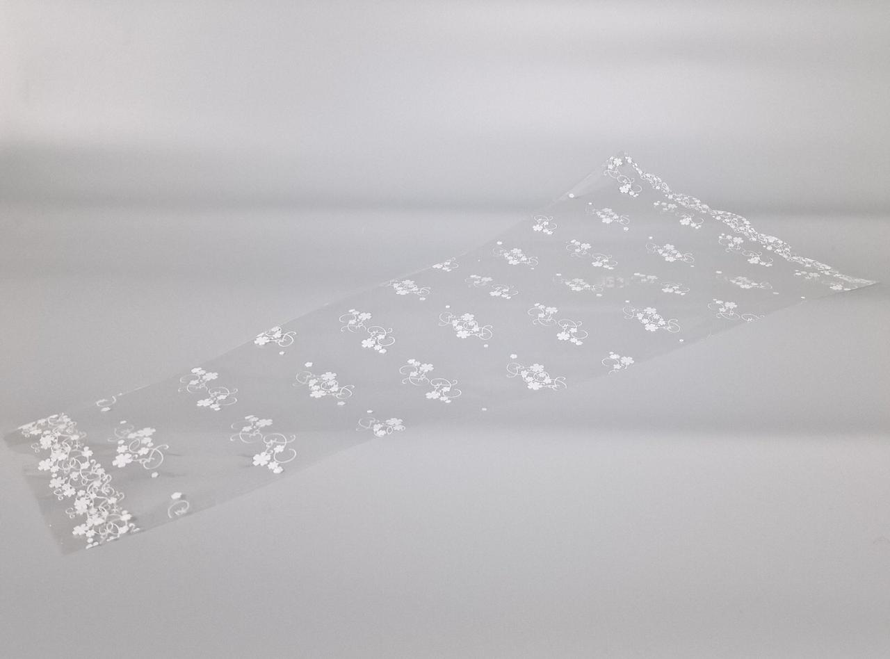 Конусні пакети для квітів з візерунком h80/14низ/38верх(100 шт.) візерунок 182 (1) (100 шт.), фото 1