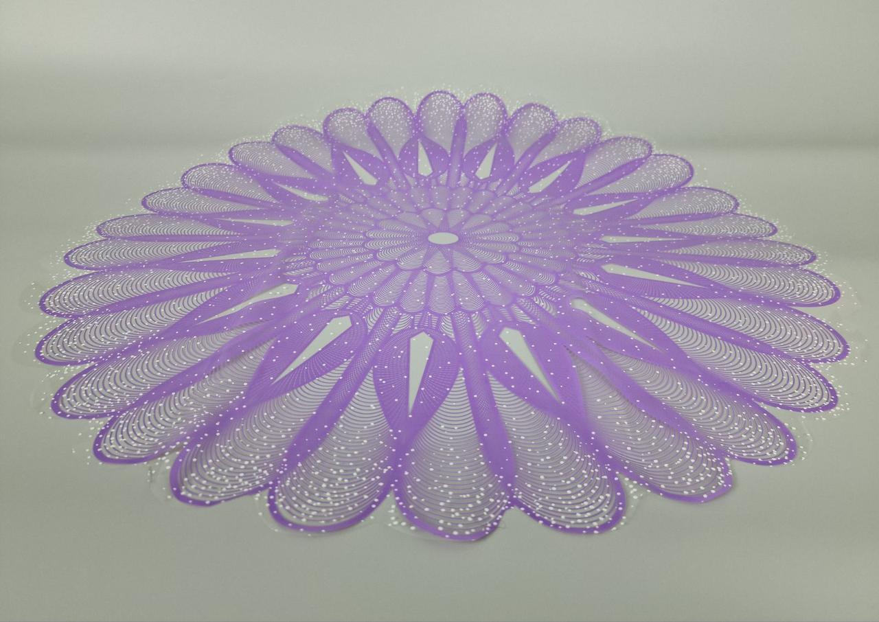 Серветка для квітів діаметром 60 см з рис, 100 шт No 336 (8) (100 шт.), фото 1