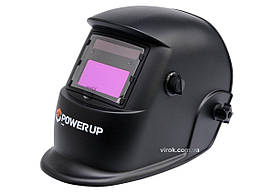 Маска зварювальника POWERUP з самозатемнювальним скло-фільтром 110 х 90 мм(DW)