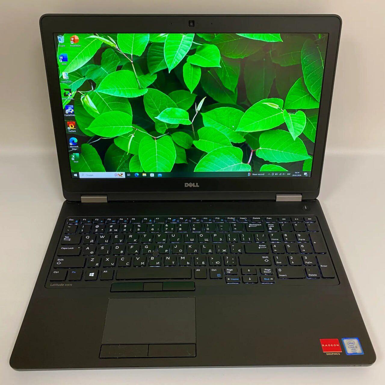 Б/в Ігровий ноутбук Dell Latitude E5570 15.6" 1920x1080| Core i5-6300U| 16 GB RAM| 512 GB SSD| Radeon R7 M360 2GB