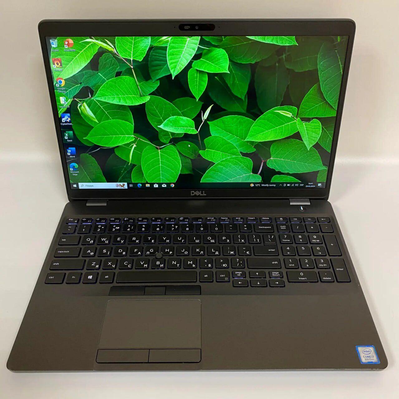 Б/в Ноутбук Б-клас Dell Latitude 5500 15.6" 1920x1080| Core i7-8665U| 16 GB RAM| 256 GB SSD| UHD