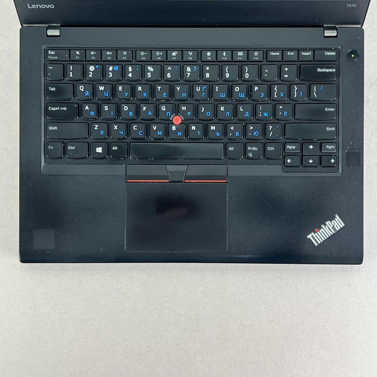 Б/в Ноутбук Б-клас Lenovo ThinkPad T470 14" 1366x768| Core i5-6300U| 8 GB RAM| 240 GB SSD| HD 520