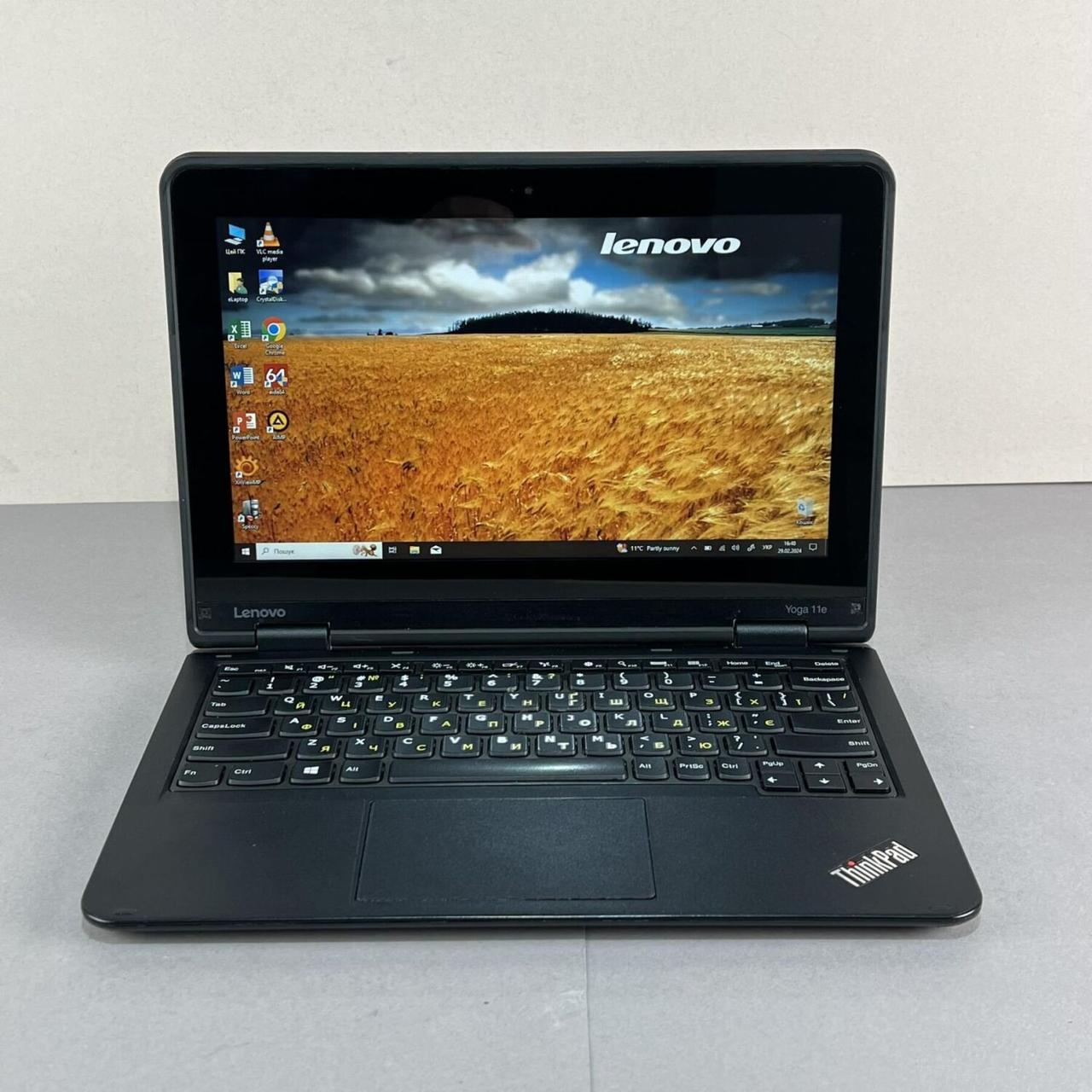 Б/в Нетбук Б-клас Lenovo ThinkPad Yoga 11e 11.6" 1366x768 Touch| Celeron N3150| 4GB RAM| 128GB SSD| HD