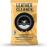 Салфетка для кожи, винила, искусственной кожи LEATHER CLEANER WIPES PMW SPI_208_50