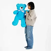Гр М`яка іграшка "Ведмедик" колір яскраво-блакитний В97680 висота 1 м (1) у пакеті