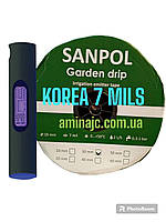 Лента для капельного полива Garden Drip 7 mils 10см 1000м Корея