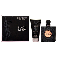 Набор Yves Saint Laurent Black Opium для женщин - set (edp 50ml+body lotion 50ml)