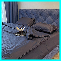 Хорошее плотное однотонное постельное белье для дома, стильное хлопковое постельное белье пошив сатин люкс Двуспальный