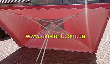 Торгова парасолька 3х3 ,знизу срібло