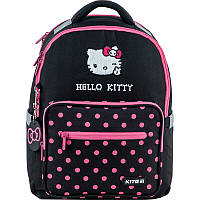 Рюкзак шкільний Kite Education Hello Kitty 39х29х14.5 см, 15 л, чорний (HK24-770M)
