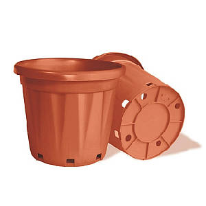 Контейнер-горщик ребристий Idel Prof ETNA 45 л теракотовий ETC00007-100, Італія