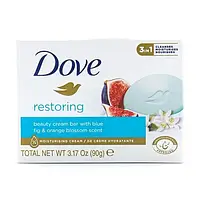 Тверде крем-мило Dove Go Fresh Restore Beauty Cream Bar Інжир та пелюстки апельсину, 90 г