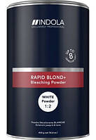 Пудра для освітлення біла знебарвлення до 8 рівнів Indola Rapid Blond+, 450 г