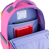Рюкзак шкільний Kite Education Love is Love  39х29х14.5 см, 15 л, рожевий (K22-770M-2), фото 5