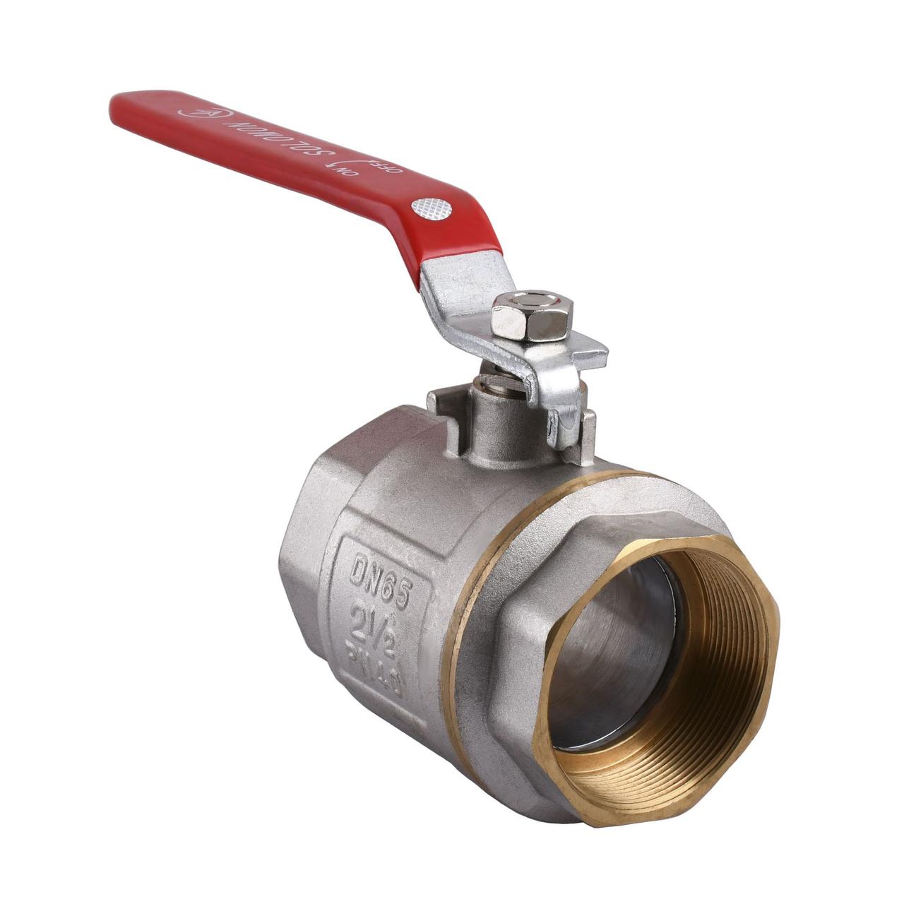 Кран кульовий для води Solomon DN 2 1/2" (PN 40) внутрішній-внутрішній (B1001), фото 1