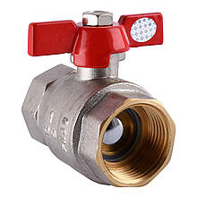 Кран кульовий прямий SOLOMON 1″ ВВ PN30 латунний посилений латунний B1014