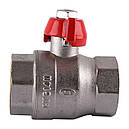 Кран кульовий прямий SOLOMON 1″ ВВ PN30 латунний посилений латунний B1014, фото 3