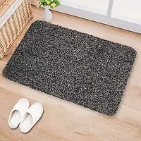 Влагопоглащающий коврик SUNROZ Clean Step Mat для вытирания ног 70х46см Серый