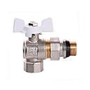 Кран кульовий кутовий з американкою Q PROFESSIONAL DN 1/2" PN40 антипротікання QP004, фото 2