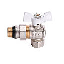 Кран кульовий кутовий з американкою Q PROFESSIONAL DN 1/2" PN40 антипротікання QP004, фото 3