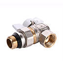 Кран кульовий кутовий з американкою Q PROFESSIONAL DN 1/2" PN40 антипротікання QP004, фото 4