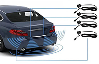 Комплект із системи парктроніків для паркування машини, Паркувальна система з наявністю 4 датчиків led Assistant