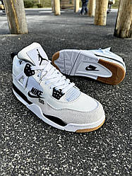 Кросівки Nike SB Air Jordan Retro 4 (білі)