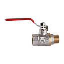 Кран кульовий для води SELBA DN 1/2" (PN 40) внутрішній-зовнішній B1002, фото 2