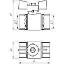 Кран кульовий для води Q PROFESSIONAL DN 1" (PN 40) внутрішній-внутрішній QP151, фото 4