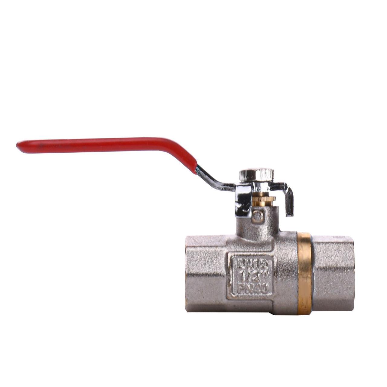 Кран кульовий для води Q PROFESSIONAL DN 1/2" (PN 40) внутрішній-внутрішній QP151, фото 1