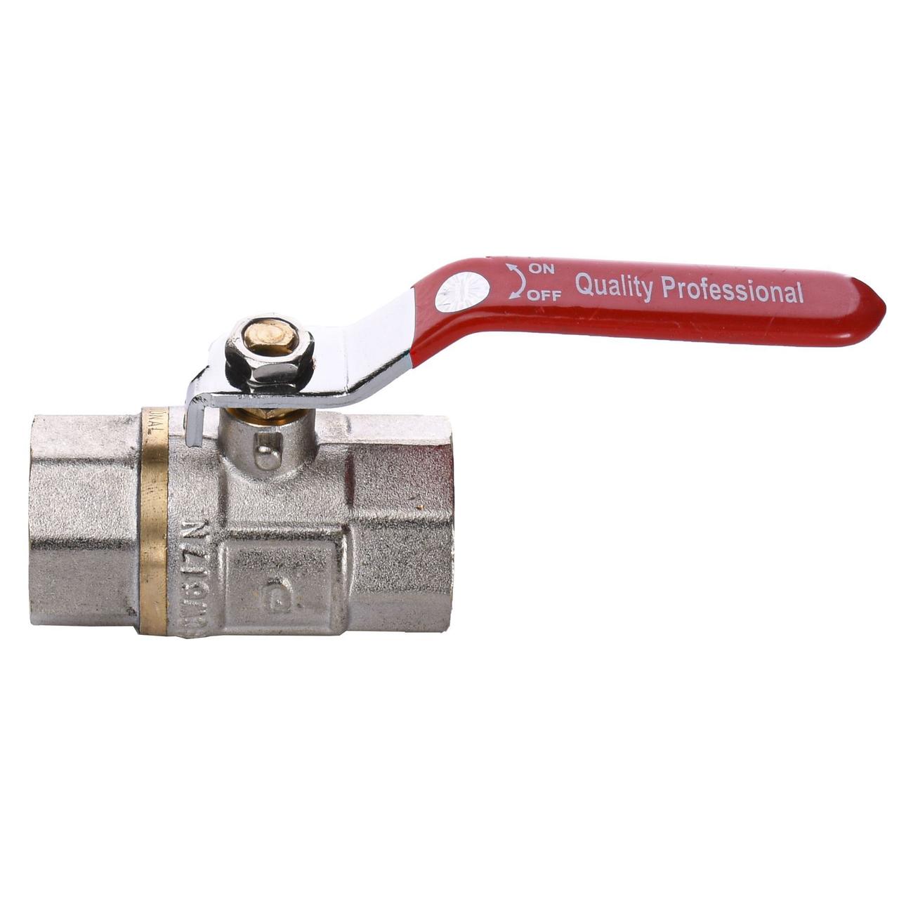 Кран кульовий для води Q PROFESSIONAL DN 1" (PN 40) внутрішній-внутрішній QP151, фото 1