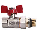 Кран кульовий прямий з американкою WATERVALVE 1/2″ PN 30 внутрішній-зовнішній NV-V123, фото 2