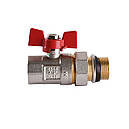 Кран кульовий прямий з американкою WATERVALVE 3/4″ PN 30 внутрішній-зовнішній NV-V343, фото 2