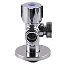 Кран кульовий подвійний ARCO 1/2 "x1/2"x3/4" для підключення сантехприладів (Німеччина) SL1599, фото 3