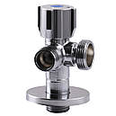 Кран кульовий подвійний ARCO 1/2 "x1/2"x3/4" для підключення сантехприладів (Німеччина) SL1599, фото 5