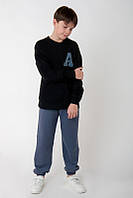 Спортивные брюки для мальчиков темно-серые мт АВЕКС размер