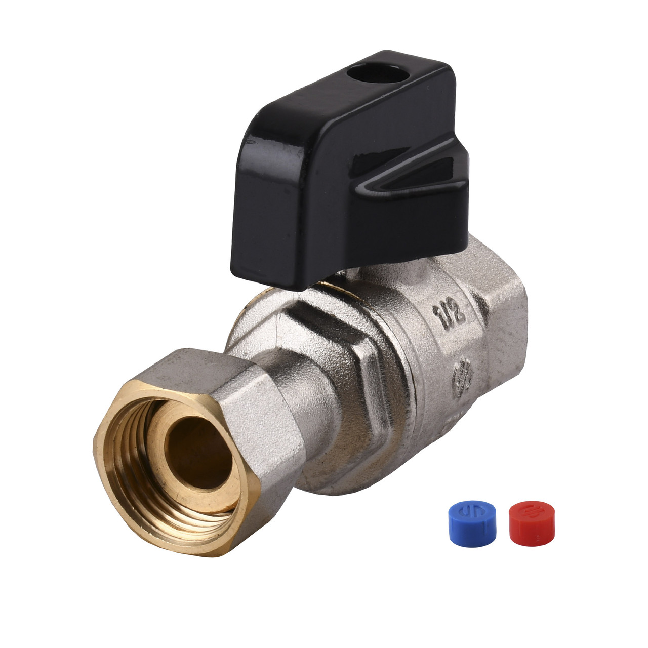 Кран прямий з накидною гайкою ARCO 1/2″ ВВ PN40 для котла 150853, фото 1