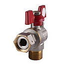 Кран кутовий з накидною гайкою SOLOMON 1/2″ ВН PN40 латунний 160402, фото 2