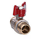 Кран кульовий для води Q PROFESSIONAL DN 1/2" (PN 40) зовнішній-зовнішній QP153, фото 2