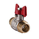 Кран кульовий для води Q PROFESSIONAL DN 1/2" (PN 40) зовнішній-зовнішній QP153, фото 3