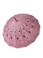 Женский зонт-тростьToprain на 16 спиц с абстрактным принтом, полуавтомат Рожевий
