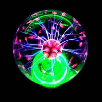 Нічник Magic Flash Ball Плазмовий шар 5", котушка тесляра, plasma ball, плазма бол, плазма шар