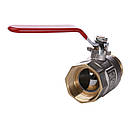 Кран кульовий латунний Q PROFESSIONAL 1 1/2″ PN 40 внутрішній-зовнішній QP152, фото 3